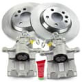 NB PARTS discos dos travões traseiros + pinças de travão