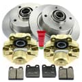 NB PARTS Disques de frein + plaquettes de frein + étriers de frein avant