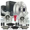NB PARTS Disques de frein + plaquettes de frein + étriers de frein arrière