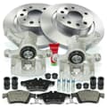 NB PARTS Disques de frein + plaquettes de frein + étriers de frein arrière