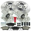 NB PARTS Disques de frein + plaquettes de frein + étriers de frein arrière