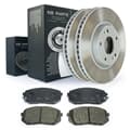 NB PARTS Disques de frein + plaquettes de frein avant