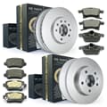 NB PARTS féktárcsák + fékbetétek prémium arany kiadás elol + hátsó