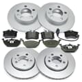NB PARTS Bremsscheiben + Bremsbeläge Premium Gold Edition vorne + hinten