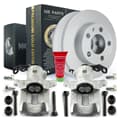 NB PARTS Brake Discs + Frein Callipers Premium Gold Edition arrière