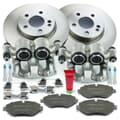 NB PARTS Disques de frein + plaquettes de frein + étriers de frein avant