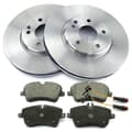 NB PARTS Disques de frein + plaquettes de frein + contacts d'avertissement avant
