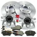 NB PARTS Discuri de frâna + placu?e de frâna + etriere de frâna + contacte de avertizare fa?a