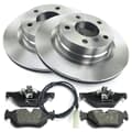 NB PARTS Disques de frein + plaquettes de frein + contact d'avertissement arrière