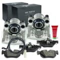 NB PARTS pinças de travão + calços de travão + contacto de aviso traseiro direito