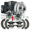 NB PARTS Bremsscheiben + Bremsbeläge + Bremssättel + Bremsbacken + Zubehörsatz radseitig