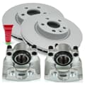 NB PARTS Brake Discs + Frein Callipers Premium Gold Edition Front