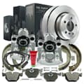 NB PARTS Bremsscheiben + Bremsbeläge + Bremssättel + Bremsbacken + Warnkontakt + Zubehörsatz radseitig