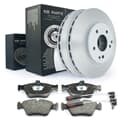 NB PARTS Bremsscheiben + Bremsbeläge + Warnkontakte vorne