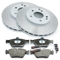 NB PARTS Bremsscheiben + Bremsbeläge + Warnkontakte vorne