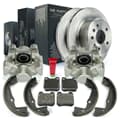 NB PARTS Bremsscheiben + Bremsbeläge + Bremssättel + Bremsbacken + Zubehörsatz radseitig