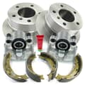 NB PARTS Dischi freno + pinze freno + ganasce freno lato ruota