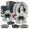 NB PARTS Tarcze hamulcowe + klocki hamulcowe + zaciski hamulcowe przód
