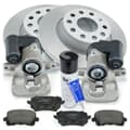 NB PARTS Dischi freno + pastiglie freno + pinze freno + detergente per freni + Plastilube posteriore
