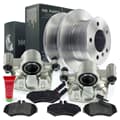 NB PARTS Bremseskiver + bremseklosser + bremsekalipere + varslingskontakter bak