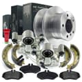 NB PARTS Dischi freno + pastiglie freno + pinze freno + ganasce freno + contatti di avvertimento sul lato ruota
