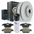 NB PARTS Bremsscheiben + Bremsbeläge + Bremsenreiniger Premium Gold Edition vorne