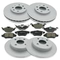 NB PARTS Bremsscheiben + Bremsbeläge Premium Gold Edition vorne + hinten