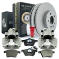 Discos de freio de NB PARTS + pastilhas de freio + freio graders premium ouro edição frontal