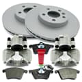 Discos de freio de NB PARTS + pastilhas de freio + freio graders premium ouro edição frontal