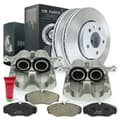 NB PARTS Disques de frein + plaquettes de frein + étriers de frein avant