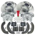 NB PARTS Bremsscheiben + Bremsbeläge + Bremssättel + Bremsbacken + Zubehörsatz radseitig