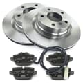 NB PARTS Bremsscheiben + Bremsbeläge + Warnkontakt hinten