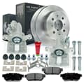NB PARTS Bremsscheiben + Bremsbeläge + Bremssättel hinten