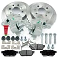 NB PARTS Bremsscheiben + Bremsbeläge + Bremssättel hinten
