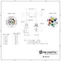 NB PARTS Adapterkabel 13-Polig 7-pol belegt 900mm