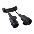 NB PARTS Cabo Espiral Plugue de 13 pinos de 8 pinos Comprimento de trabalho 1,75m