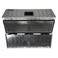 DAKEN Werkzeugkasten Aluminium Riffelblech 750x300x300mm Next Verschluss