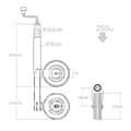 NB PARTS Stützrad 300kg 60mm 220x65mm starr