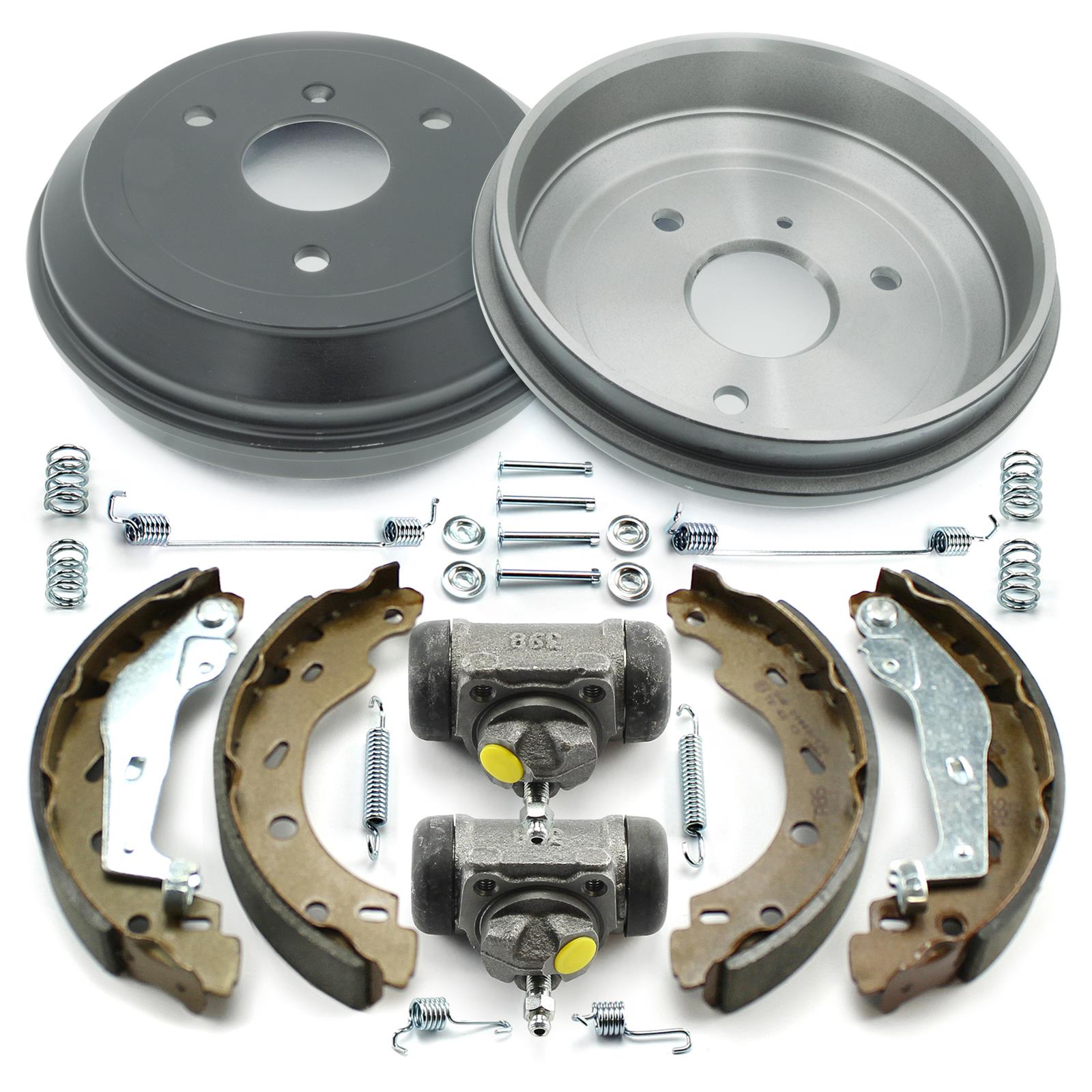 Bremstrommeln Radbremszylinder Bremsbacken Zubehör hinten für Smart City 450 452 - Produktbild 1