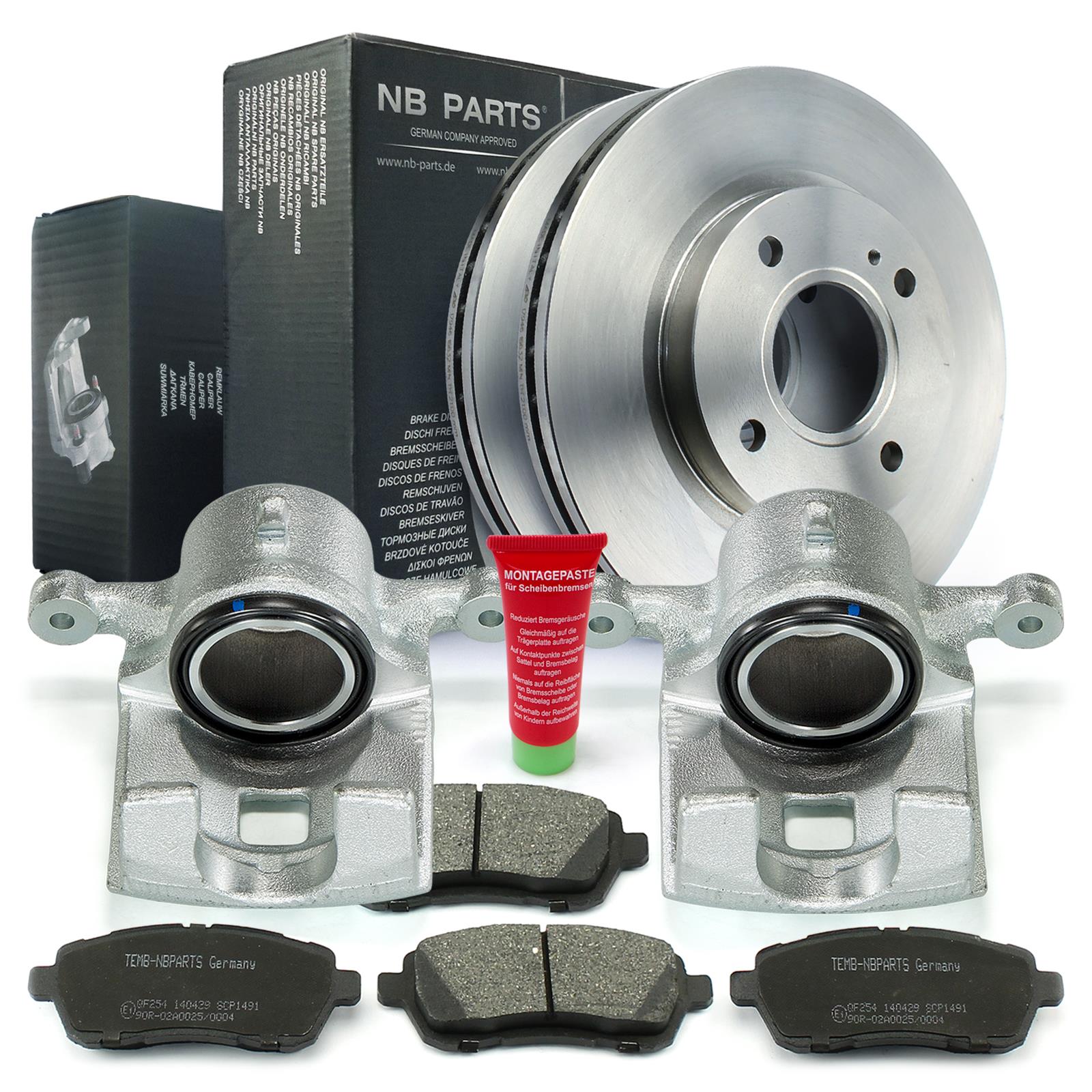 Brake Calipers Brake Discs 258Mm Brake Pads Front For Ford Fiesta Vi Cb1 Ccn Van