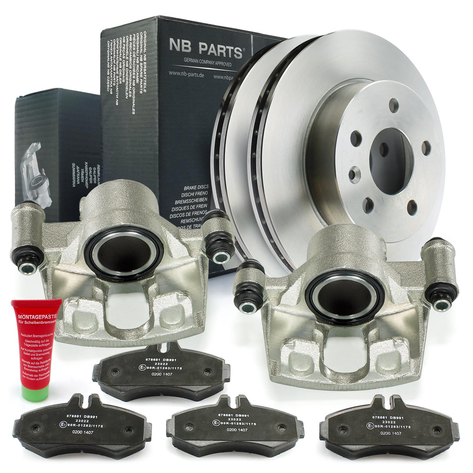 Brake Calipers Brake Discs Brake Pads Front for Mercedes-Benz Vito V-Class