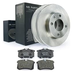 NB PARTS Bremsscheiben + Bremsbeläge hinten