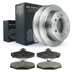 NB PARTS Bremsscheiben + Bremsbeläge hinten