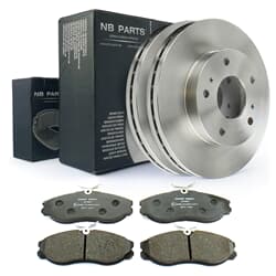 NB PARTS Tarcze hamulcowe + klocki hamulcowe przód