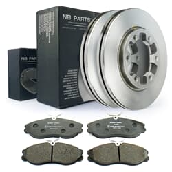 NB PARTS Bremsscheiben + Bremsbeläge vorne