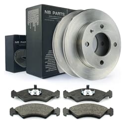 NB PARTS Bremsscheiben + Bremsbeläge vorne