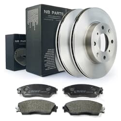 NB PARTS Bremsscheiben + Bremsbeläge vorne