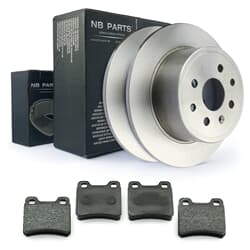 NB PARTS Bremsscheiben + Bremsbeläge hinten
