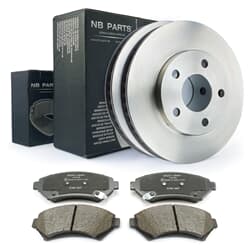 NB PARTS Bremsscheiben + Bremsbeläge vorne