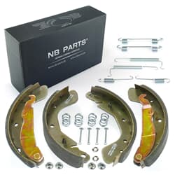 NB PARTS Zapatas de freno + kit de accesorios traseros